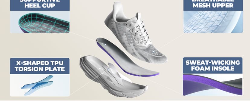 ALLSWIFIT Women's Slip On Walking Shoes Hands-Free Cushion Running Tennis SwiftPlush Non-Slip Comfortable Workout Gym Athletic Fashion Sneakers