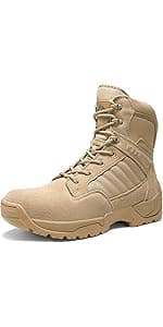 NORTIV 8 Men's Lightweight Military Tactical Work Boots Outdoor Hiking Motorcycle Combat Boots