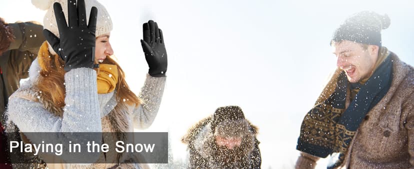 ihuan Winter Waterproof Gloves Cold Weather - Snow Ski Windproof for Men Women, Warm Touchscreen Thermal for Running Cycling