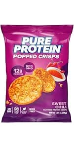 Pure Protein Chocolate Peanut Caramel Protein Bars – 20g Protein, 3g Sugar, 190 Calories (12 count) Low Sugar* High Protein Snack - Gluten Free - Perfect for a Healthy Snack