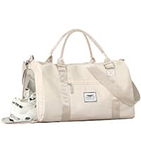 FIORETTO Women's Gym Duffle Bag with Shoes Compartment, 37L Capacity, Ideal for Travel, Gym, Sports, Duffel, Weekender