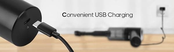 Auloea Mini Portable Vacuum Cleaner, Keyboard Wireless Handheld Vacuum with Brush Motor 4500PA High Power and TypeC, for Car,Office and Home Cleaning /V01/Black