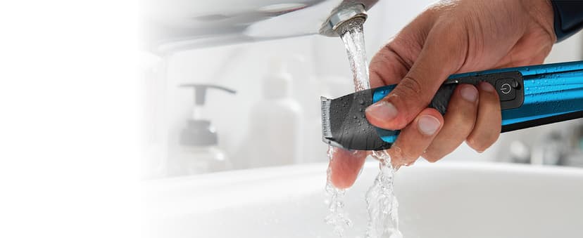 Wahl Manscaper® Total Body Grooming and Your Hair Down There Rechargeable Deluxe Hair Trimmer and Shaver with Safe-Touch Detachable Stainless Steel Precision Blades - Model 5708