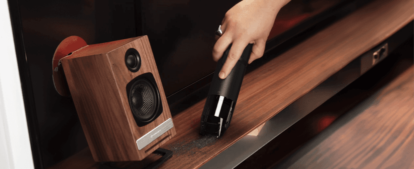 HOTO Handheld Vacuum Cleaner Cordless, Desk Vacuum Cleaner Compressed Electric Air Duster 15000Pa Suction, 4-in-1 Portable Vortex Vacuum Dust Buster Air Blower for Computer, Keyboard