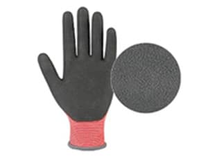 COOLJOB Gardening Gloves for Men, 2 Pairs Breathable Rubber Coated for Garden Weeding Landscaping, Outside Work for Lawn Yard, Men's Large Size, Black & Red