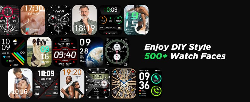 FOSMET Smart Watches for Men, 1.95'' Fitness Watch: Waterproof Military Smart Watch with 100 Days Battery Life/Call/Flashlight/Sleep/SpO2/Heart Rate Monitor/Step Tracker, Sport Smartwatch for Android iPhone