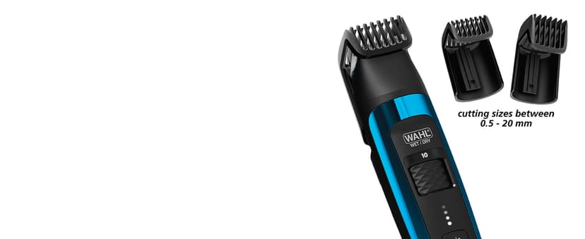 Wahl Manscaper® Total Body Grooming and Your Hair Down There Rechargeable Deluxe Hair Trimmer and Shaver with Safe-Touch Detachable Stainless Steel Precision Blades - Model 5708