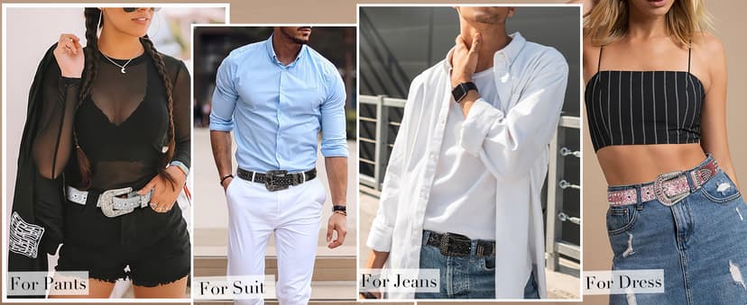 BELTROAD Rhinestone Belt Goth Bling Belts for Women and Men Western Cowboy Cowgirl Belts for Jeans, Halloween Belt