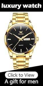 OLEVS Mens Gold Watches Waterproof Stainless Steel Lightweight Watch with Date Classic Luxury Dress Watch for Men Gold White Blue Green Dial