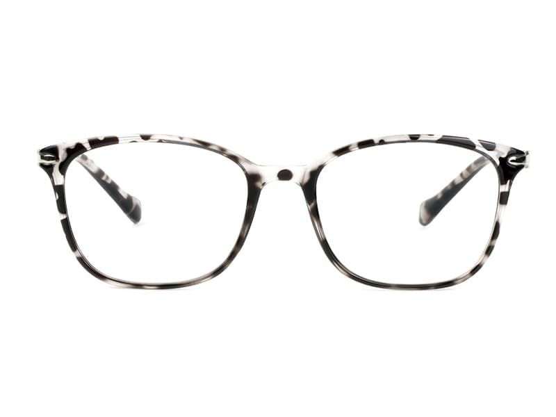 VisionGlobal Blue Light Blocking Glasses for Women/Men, Anti Eyestrain, Computer Reading, TV Glasses, Stylish Square Frame, Anti Glare(Black,+1.25 Magnification)