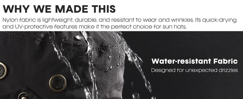 FURTALK Sun Hats for Men Fishing Hat UPF 80+ Foldable Wide Brim Outdoor Hiking Beach Summer Hats