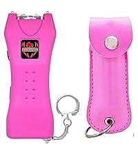 FIGHTSENSE Self Defense Pepper Spray - 1/2 oz Compact Size Maximum Strength Police Grade Formula Best Self Defense Tool for Women W/Leather Pouch Keychain