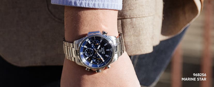 Bulova Men's Marine Star 'Series A' Automatic Watch with Orange Silicone Strap Style: 98A226