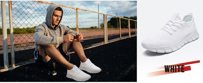 YRLTYO Mens Running Shoes Slip On Tennis Walking Sneakers Workout Athletic Lightweight Casual Sport Shoes