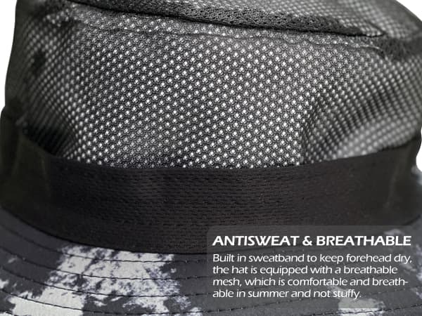 Sireck Fishing Hat, UPF50+ Wide Brim Sun Hat for Men Women, UV Protection Hiking Beach Bucket Hats Summer Safari Hat