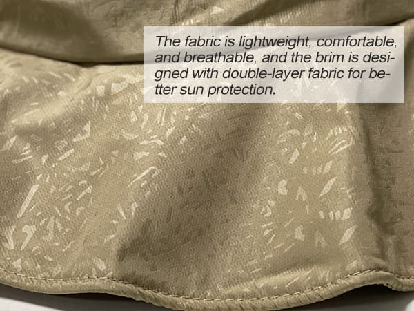 Sireck Fishing Hat, UPF50+ Wide Brim Sun Hat for Men Women, UV Protection Hiking Beach Bucket Hats Summer Safari Hat