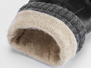 Aegend Leather Gloves for Men, Soft Warm Lining Full Hand Touchscreen Winter Gift Thermal