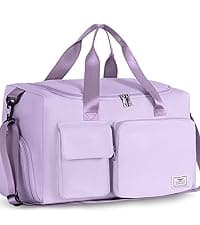 FIORETTO Women's Gym Duffle Bag with Shoes Compartment, 37L Capacity, Ideal for Travel, Gym, Sports, Duffel, Weekender