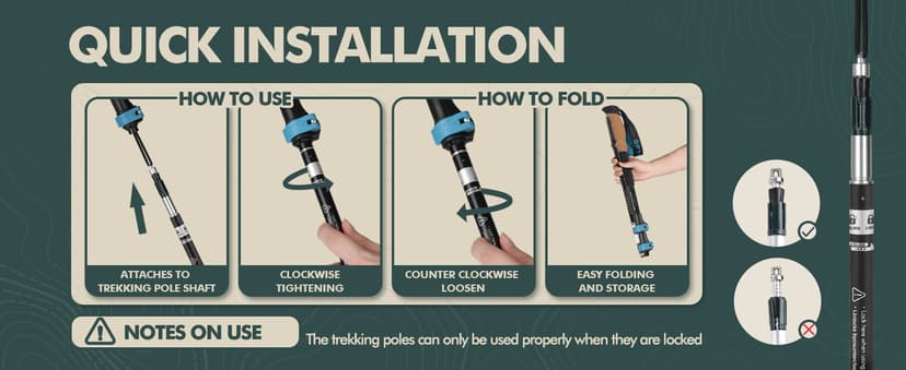 GPTCAMP Walking Sticks,Trekking Poles Collapsible Hiking Poles,Lightweight Folding Travel Walking Pole for Men Women,2pc Adjustable Hiking Stick with EVA Foam Grips for Backpacking