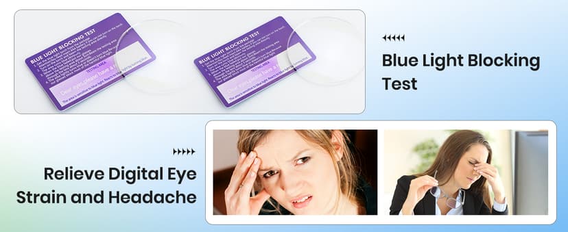 VisionGlobal Blue Light Blocking Glasses for Women/Men, Anti Eyestrain, Computer Reading, TV Glasses, Stylish Square Frame, Anti Glare(Black,+1.25 Magnification)