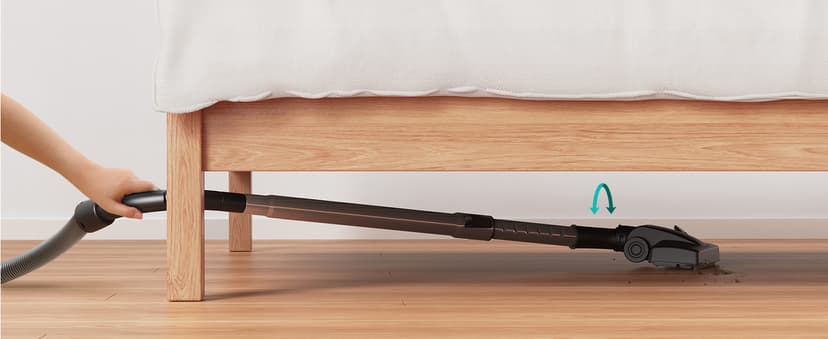 Aspiron Canister Vacuum, Upgraded 1600W Bagless Canister Vacuum Cleaner, Auto Cord Rewind, H13 HEPA Filter, 4Qt Large Capacity, 5 Tools for Hard Floors, Carpet, Pet, Upholstery, Tiles, Sapphire