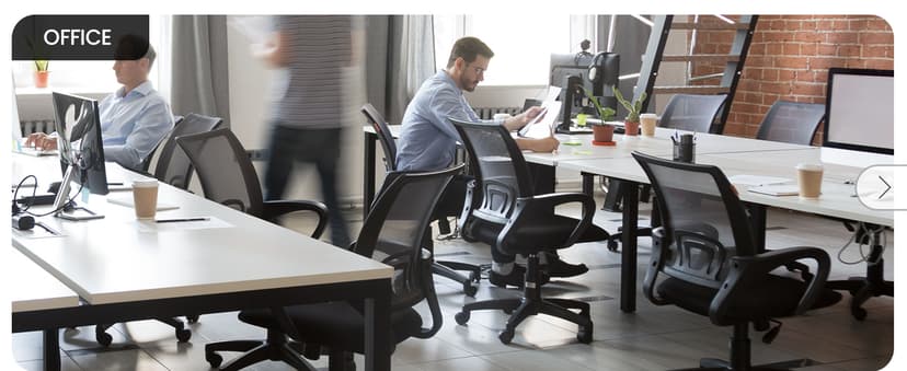 NEO CHAIR Office Desk Computer Chair Ergonomic Mesh Gaming Mid Back Seat with Comfy Lumbar Support Adjustable Height Swivel for Home Task (Black)