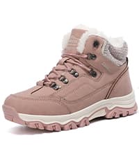 TARELO SINCE 1986 TARELO Womens Hiking Boots Fur Lined Snow Shoes Winter Warm Ankle Booties Lady Non Slip Walking Fashion Boot