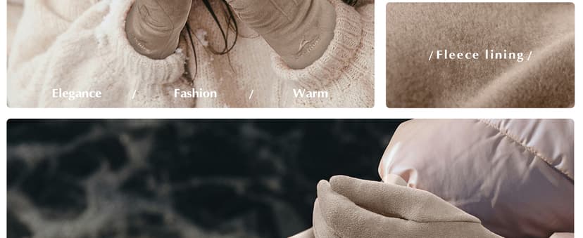 Achiou Women Winter Touchscreen Gloves Soft Comfortable Thermal Elastic Stretch Texting Glove for Traveling, Cycling, Running