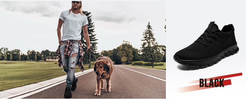 YRLTYO Mens Running Shoes Slip On Tennis Walking Sneakers Workout Athletic Lightweight Casual Sport Shoes