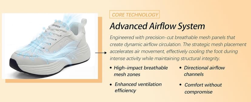 OKVOOT Women's Running Shoes Walking Shoes Wide Width Leather: Comfortable Shock Absorbing Breathable Lightweight Non-Slip Athletic Fashion Sneakers for Tennis Gym Workout Training Casual