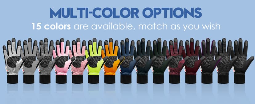 Bruvoalon Winter Gloves for Women & Men, 3M Thermal Insulation, Lycra Fabric, Touchscreen, Anti-Slip