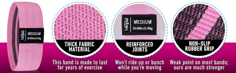 Resistance Bands for Working Out with Workout Bands Guide. 4 Booty Bands for Women Men Fabric Elastic Bands for Exercise Bands Resistance Bands for Legs Bands for Working Out Hip Thigh Glute Bands Set