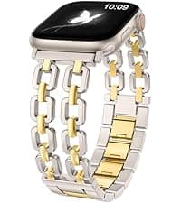 Wearlizer Leather Band Compatible with Apple Watch Bands Women 42/46/38/40/41/44/45/49mm, Dressy Fancy Designer Pretty Heart Charms Studded Strap for iWatch Series 11 10 9 8 7 6 5 4 SE/Ultra 3 2 1