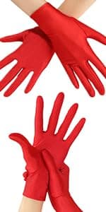 Lansian Long Opera Party Gloves for Women 1920s 20s Satin Gloves Costumes Elbow Length Bridal Evening Dress, 21 inches