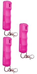 Mace Pepper Spray - Maximum Police Strength OC with UV Dye, Fast Flip Top, Ergonomic Finger Grip, Easy Carry Keychain, 12 Feet Range, 0.42 oz Compact Model, Self Defense Pepper Spray for Women & Men