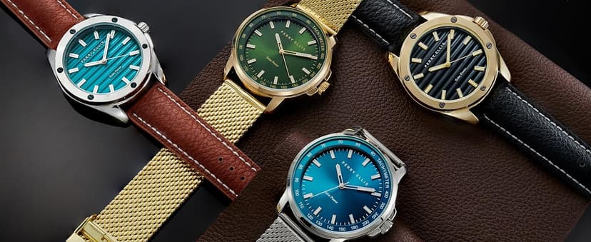 Perry Ellis Solar Powered Mens Watch | Steel Mesh Band | Water-Resistant Analog Wrist Watches for Men | 43mm Case | Aluminum Tachymeter Bezel | Elegant Gift for Man