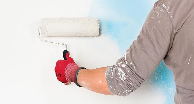 COOLJOB Gardening Gloves for Men, 2 Pairs Breathable Rubber Coated for Garden Weeding Landscaping, Outside Work for Lawn Yard, Men's Large Size, Black & Red