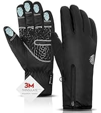 Bruvoalon Winter Gloves for Women & Men, 3M Thermal Insulation, Lycra Fabric, Touchscreen, Anti-Slip