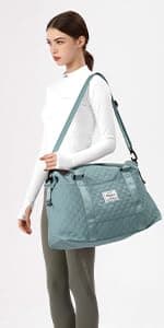 HYC00 Travel Duffel Bag,Carry-on Overnight Weekender Bags for Women,Sports Tote Gym Bag with Wet Pocket