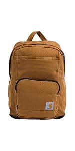 Carhartt 25L Classic Laptop Backpack, Durable Water-Resistant Pack W/ 15" Laptop Sleeve and Multiple Organizational Compartments, PFAS Free, Black