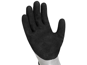 HANDLANDY 2 Pairs Waterproof Work Gloves for Cold Weather, Insulated Winter Freezer Work Gloves with Grip for Men & Women