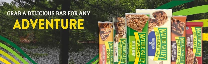 Nature Valley Protein Bars Variety Pack, Gluten Free Chewy Granola Snack Bars, 10g Protein, Peanut Butter Dark Chocolate, Salted Caramel Nut, Peanut Almond Dark Chocolate, 15 Count, 21.3 oz Box