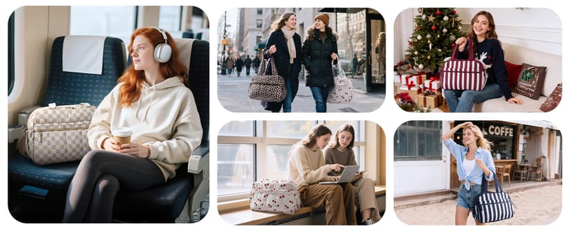 BAGSMART Gym Bag for Women, Duffle Bag for Travel with Wet Pocket, Lightweight Carry on Weekender Duffel, Water Resistant