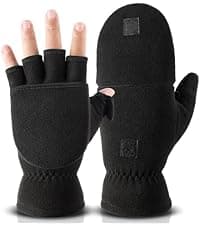 OZERO Mens Winter Gloves Nappa Leather Warm Wool Touchscreen Dress Glove - Thermal Gifts for Dad or Husband