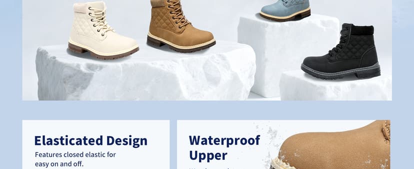 Brykan Winter Hiking Boots Women Waterproof Snow Ankle Booties Work Boots Warm Fur Lined Trekking Shoes Winter Lace up Booties for Women