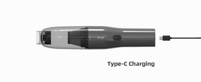 Brigii Crevice Vacuum, Cordless Mini Vacuum, 2 in 1 Handheld Vacuum & Air Duster, Lightweight 0.88lbs, USB-C Rechargeable-M5