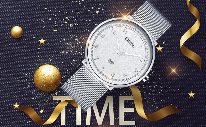 GEDIYAR Mens Minimalist Watches with Slim Case Ultra Thin Waterproof Fashion Sports Analog Quartz Simple Wrist Watch for Men