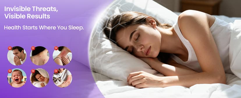 IRONSPIRE Bed Vacuum Cleaner, Mattress Vacuum with 2 Roller Brushes 253.7nm UV-C Light & Ultrasonic,145°F Heat, HEPA Filter, 18kPa Suction 650W Powerful Handheld Vacuums for Dust & Pet Hair(Corded)