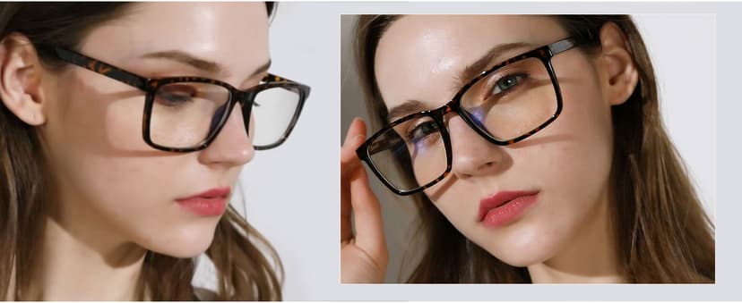 ANDWOOD Blue Light Blocking Glasses Men Women Computer Filter Large Frame Bluelight Blocker Anti Blue Ray Lightweight AR002