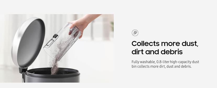 Samsung Jet 60 Pet Cordless Stick Vacuum Cleaner w/ Removable Battery, Advanced Floor Cleaning, Jet Fit Brush to Clean Hardwood, Carpet and Tile, Lightweight Design, VS15A6032R7, Rose Gold